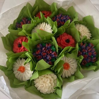 The Giving Cake - Santa Cruz Fancy Flower Cupcakes supporting Santa Cruz County nonprofits