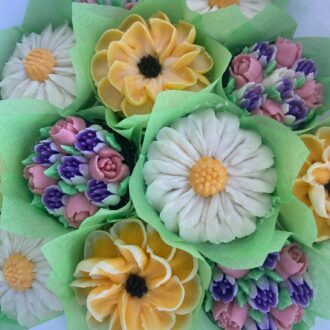 The Giving Cake - Santa Cruz Fancy Flower Cupcakes supporting Santa Cruz County nonprofits